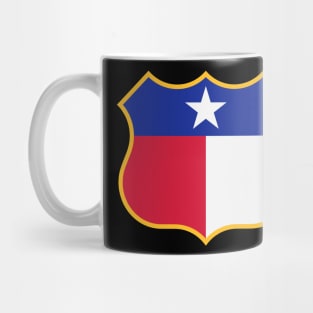Texas Sign Shield (Framed) / Tejas Signo Escudo (Rebordear) Mug